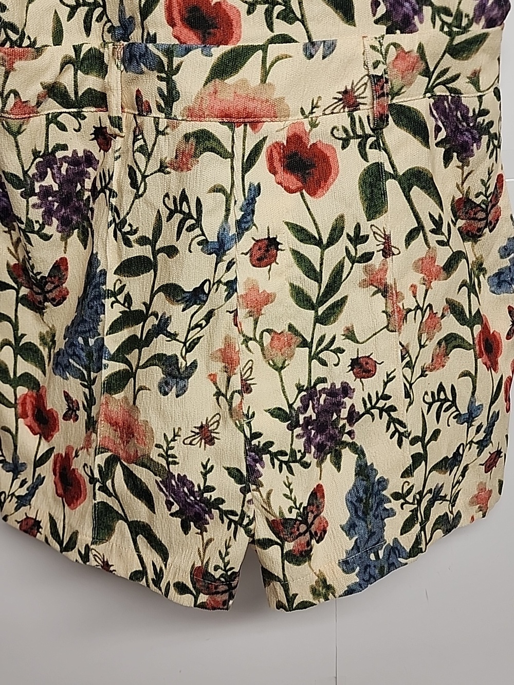 Your Closets Happy Hour Floral SZ S Overall shorts Multicolor Garden Print - Picture 2 of 9